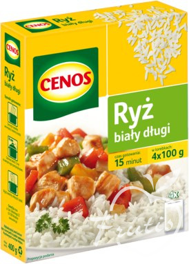 Cenos ryż biały długi (4x100g) Cenos ryż biały długi (4x100g)