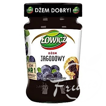 Łowicz Dżem Jagodowy 280g Niesłodzony