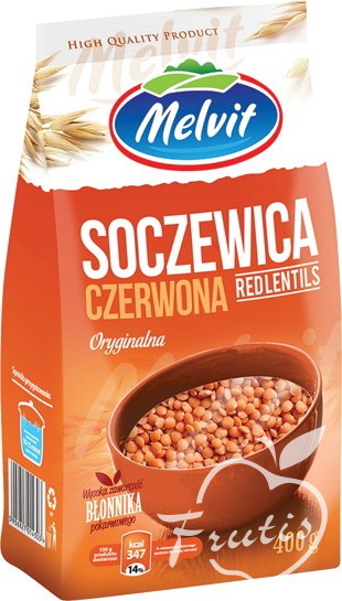 Melvit soczewica czerwona (400g)