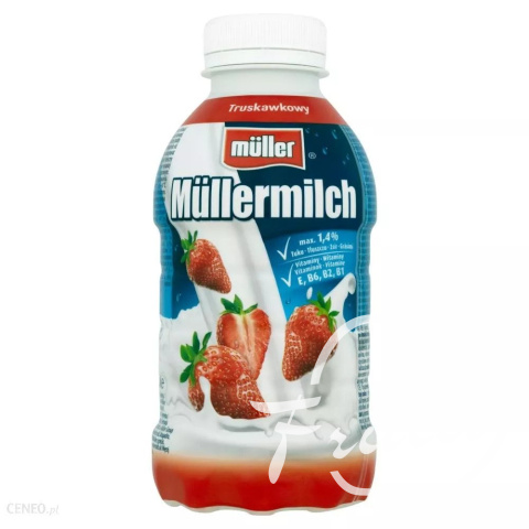 Mullermilch napój mleczny truskawkowy (400g) Mullermilch napój mleczny truskawkowy (400g)
