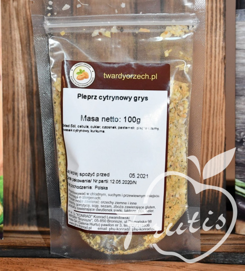 Pieprz Cytrynowy Grys (100g)