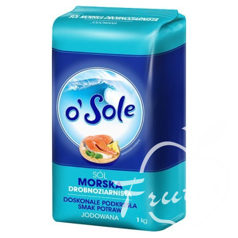 O'Sole sól morska drobnoziarnista (1kg)