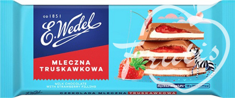 Wedel czekolada gorzka truskawkowa (100g)