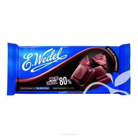 Wedel czekolada mocno gorzka 80% (80g)