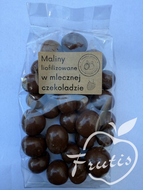 Maliny liofilizowane w mlecznej czekoladzie (200g) Maliny liofilizowane w mlecznej czekoladzie (200g)